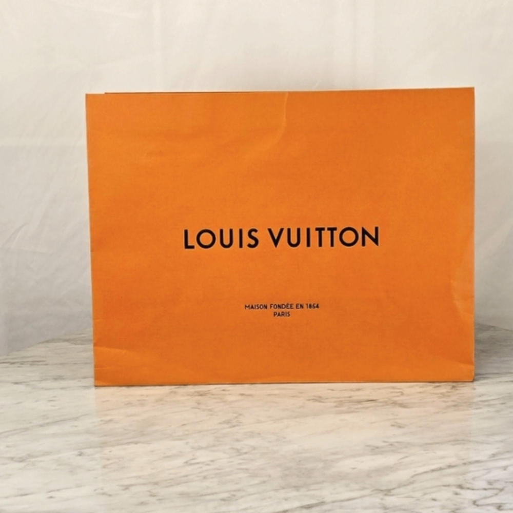 Large Louis Vuitton Orange Shopping Bag